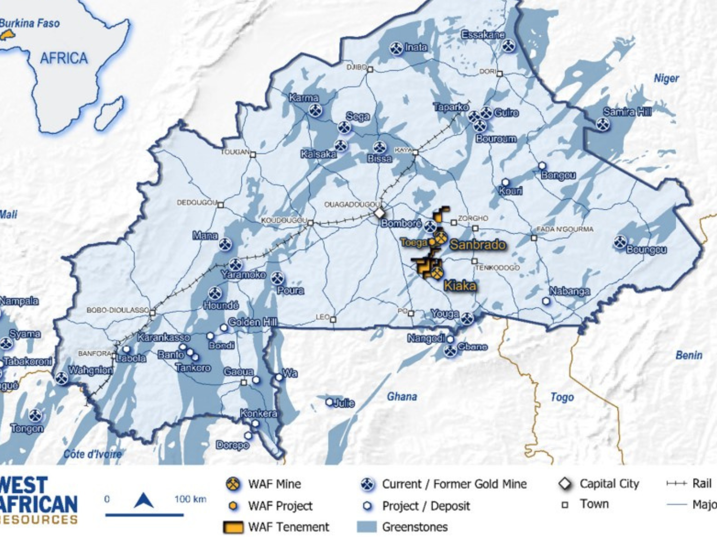 West African’s Burkina Faso operations produce gold