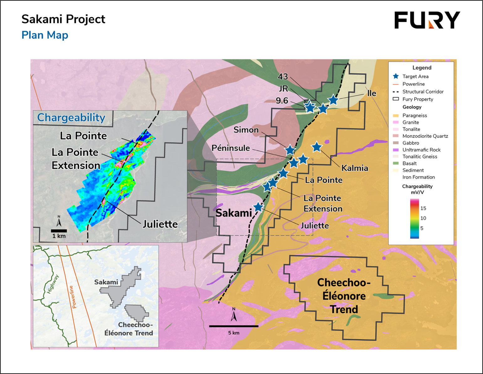 Fury Intercepts 41.5 Metres of 1.23 g/t Gold at Sakami Gold Project in Quebec