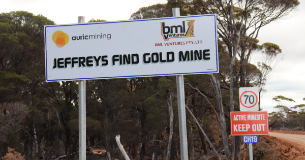 Auric wraps up toll milling at Jeffreys Find